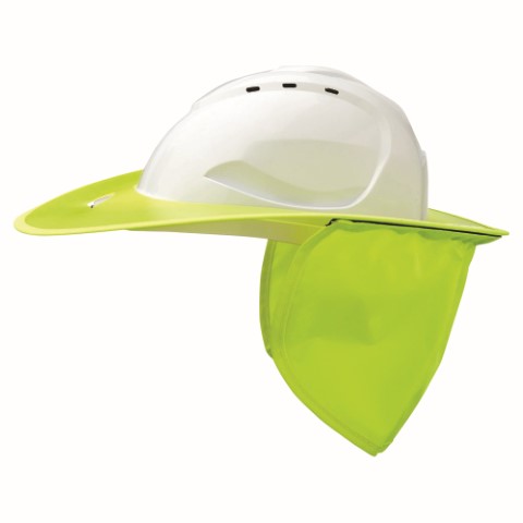 PRO V9 HARD HAT PLASTIC BRIM FLURO YELLOW